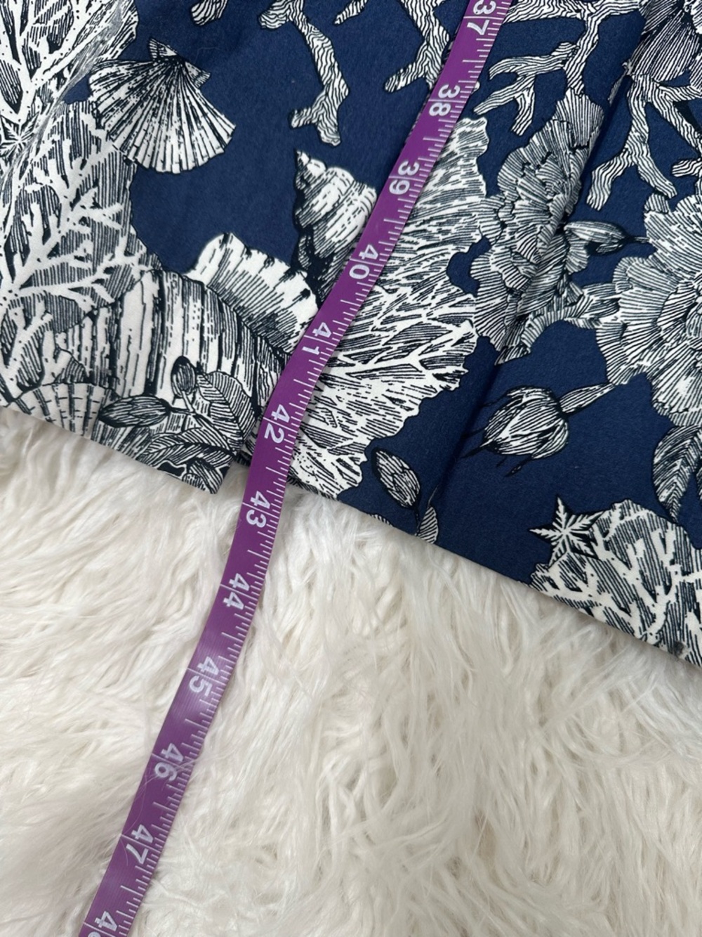 J. Crew Navy/White Ratti Seashell print 14 EUC - Picture 13 of 13
